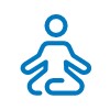 Icône de posture de yoga.
