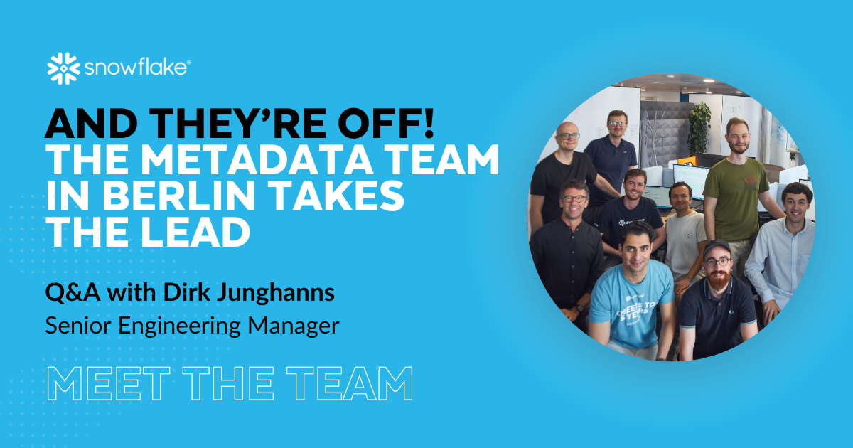 Metadata Team And They’re Off! The Metadata Team in Berlin Takes the Lead